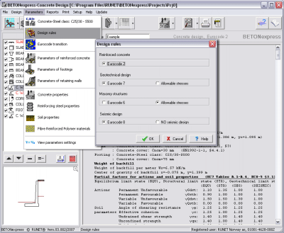 Parameters-design rules